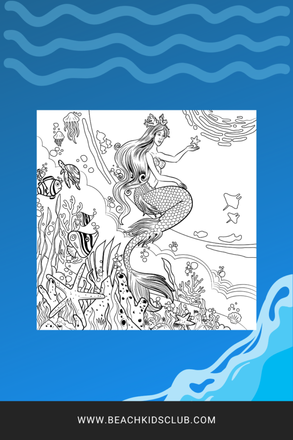 Beach Coloring Pages